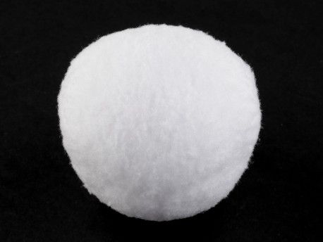 pompon-kula sniegowa 8 cm biały