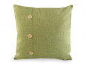 poszewka na poduszkę z guzikami zielona