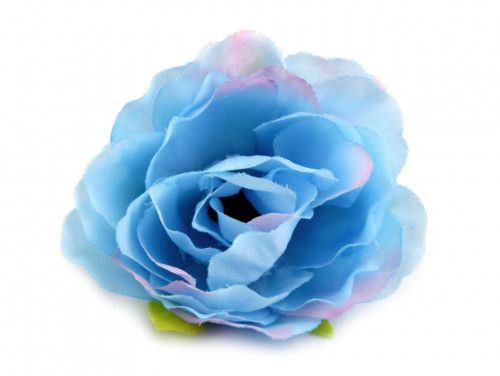 kwiat sztuczna róża błękitna