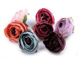 kwiat sztuczny jaskier stary róż 2 szt.
