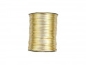 sznurek satynowy 2 mm złoty szpula 100m
