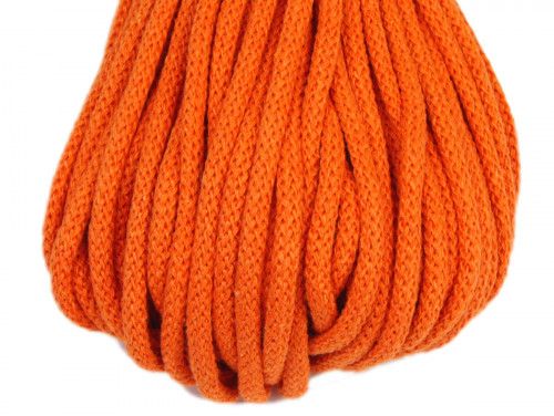 sznurek bawełniany 5mm pomarańczowy