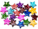 koraliki akrylowe gwiazdy mazaje mix